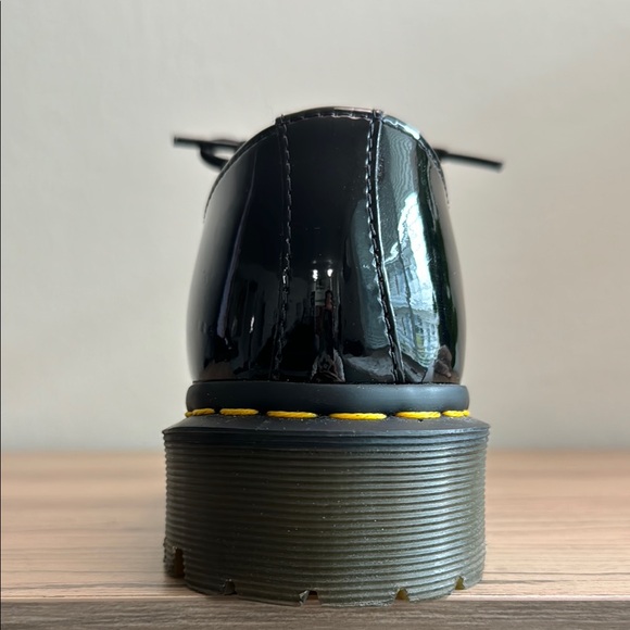 Dr Martens Patent Leather Black Lace-Up Shoes - Picture 14 of 16